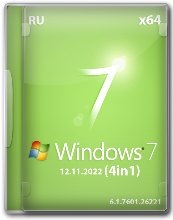 Windows 7 SP 1 64 bit с обновлениями и драйверами USB 3.0