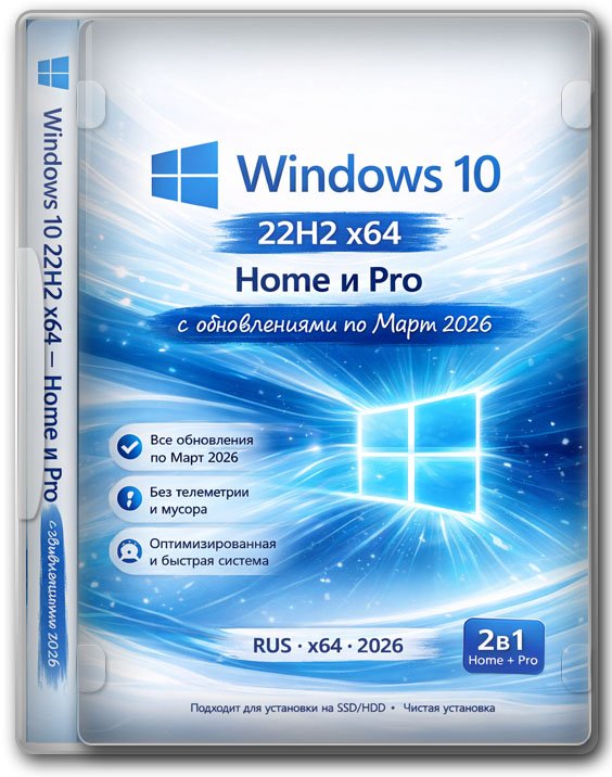 Windows 10 22H2 x64 Pro/Home для флешки